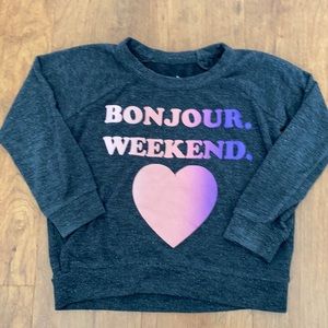 Girls Chaser Top/lightweight sweatshirt